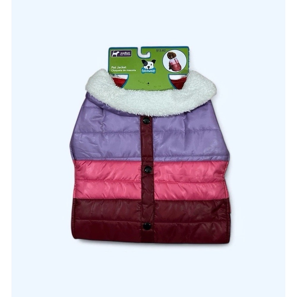 FetchWear Pet Winter Jacket Water Resistant Dog Coat Puppy Clothes - MEDIUM